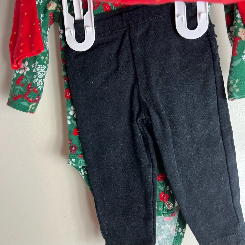 Baby‎ Girl Carter's 3-Piece Floral Holiday Outfit Set